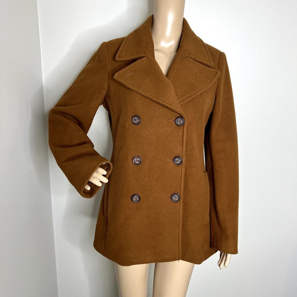 Old Navy Wool Brown Button Peacoat